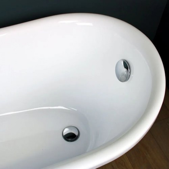 Ванна акриловая Teymi Iva 162x69 серая матовая