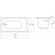 Ванна чугунная Goldman Comfort 170x75 с ножками