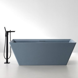 Ванна из искусственного камня Abber Berlin AM9912G 170x75 серая