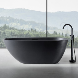 Ванна из искусственного камня Abber Dortmund AM9911B 170x75 черная