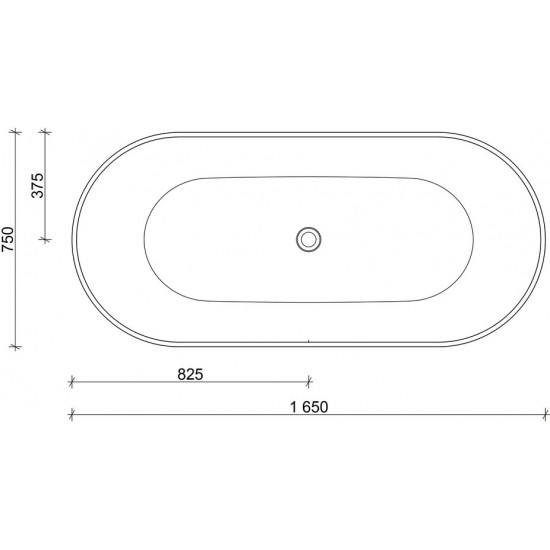 Ванна из литьевого мрамора Aquastone AQS 12 165x75 белый глянец