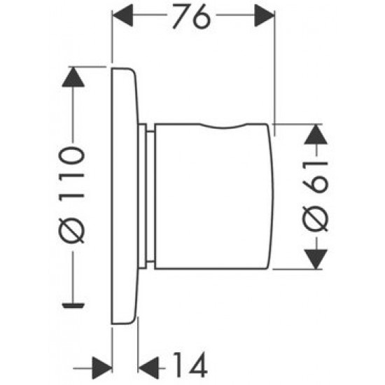 Вентиль Hansgrohe Trio/Quattro S 15932000