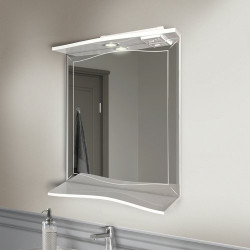 Зеркало с полкой Alavann Monaco 60-01 белое