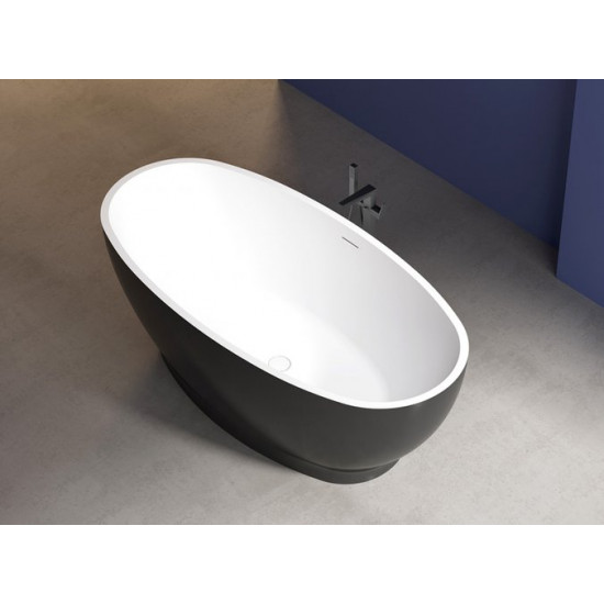 Акриловая ванна Abber AB9207MB 165x80 черный матовый