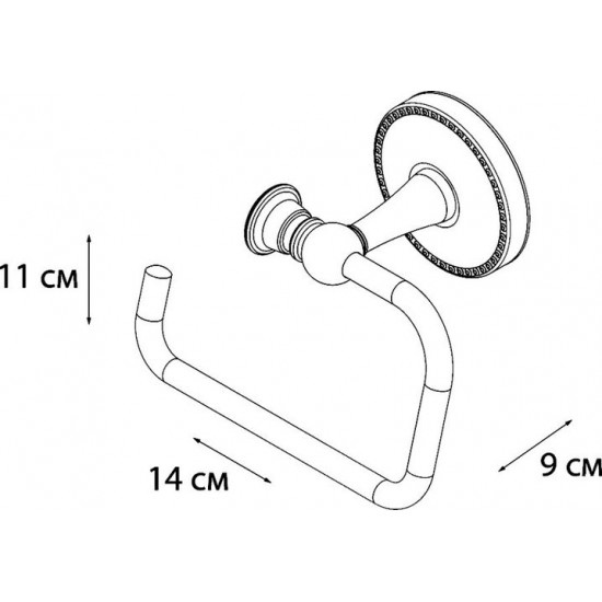 Бумагодержатель Fixsen Adele FX-55010B