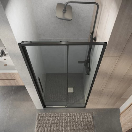 Душевая дверь Niagara NG-34-9AGR 90x195 стекла прозрачные, профиль графит Душевая дверь Niagara NG-34-9AGR 90x195 стекла прозрачные, профиль графит