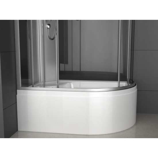 Душевая кабина Oda 8037BTL 120x80  левая, стекла тонированные, профиль хром