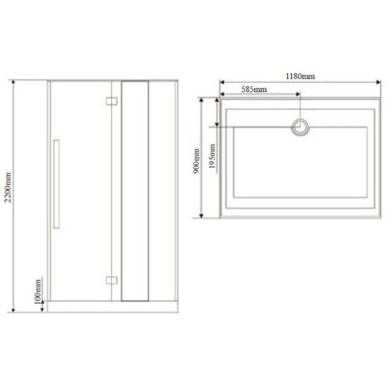 Душевая кабина Wasserfalle W-626A 120х90