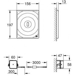 Инфракрасная-электроника для писсуара Grohe Tectron Surf 38699001