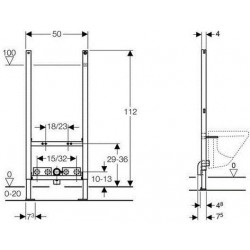 Инсталляция для биде Geberit Duofix Basic 111.534.00.1
