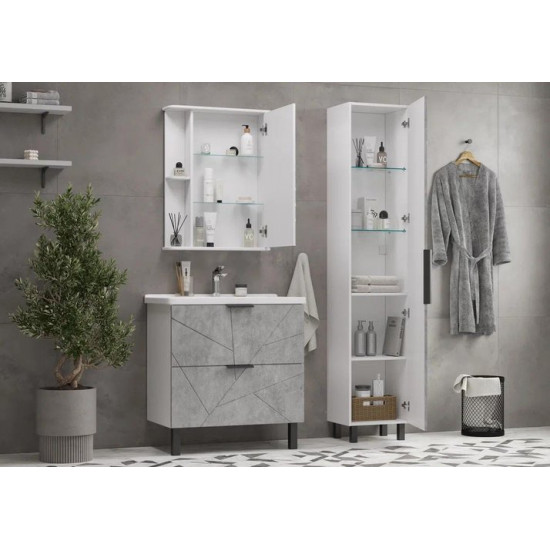 Пенал напольный Volna Twing 40 бетон