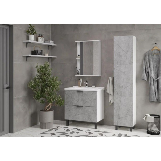 Пенал напольный Volna Twing 40 бетон