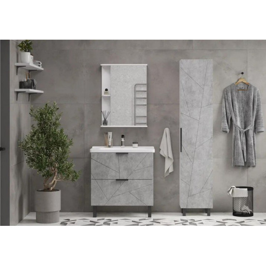 Пенал напольный Volna Twing 40 бетон