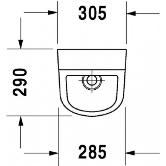 Писсуар Duravit D-Code 829300000 30,5x29 белый