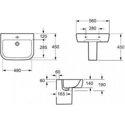 Полупьедестал для умывальника Allen Brau Infinity 4.21009.20 белый