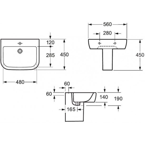 Полупьедестал для умывальника Allen Brau Infinity 4.21009.20 белый