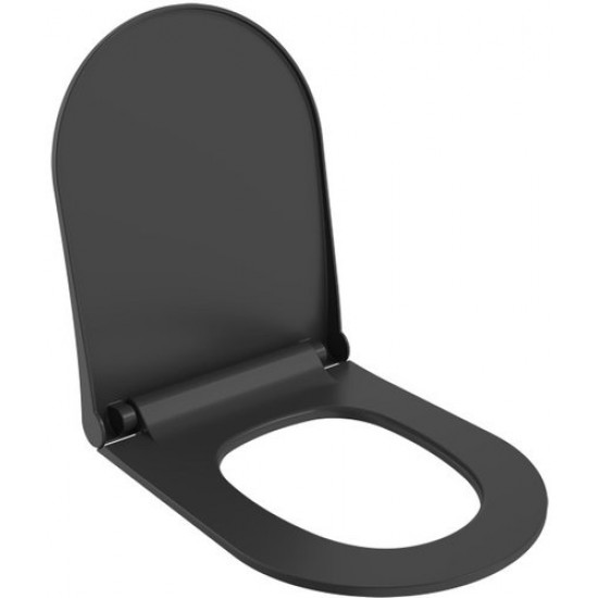 Сиденье для унитаза Bocchi V-Tondo Compacto A0335-004 Soft Close черное матовое Сиденье для унитаза Bocchi V-Tondo Compacto A0335-004 Soft Close черное матовое