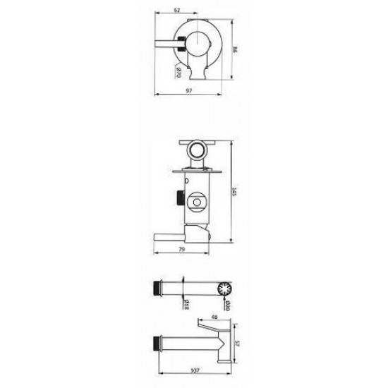 Смеситель для биде Damixa Option 217000000 черный