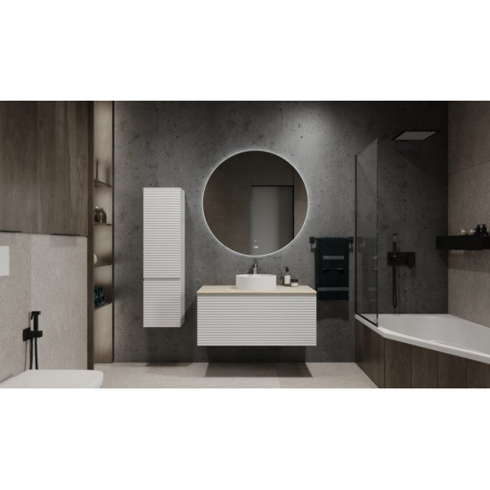 Тумба под умывальник Jorno Cossety 100 белая/дуб мавелла голд