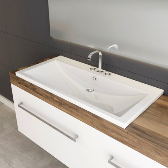 Умывальник Andrea 1000 100x48 белый