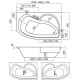 Ванна акриловая Roth (Roltechnik) Activa 150x90 (левая)
