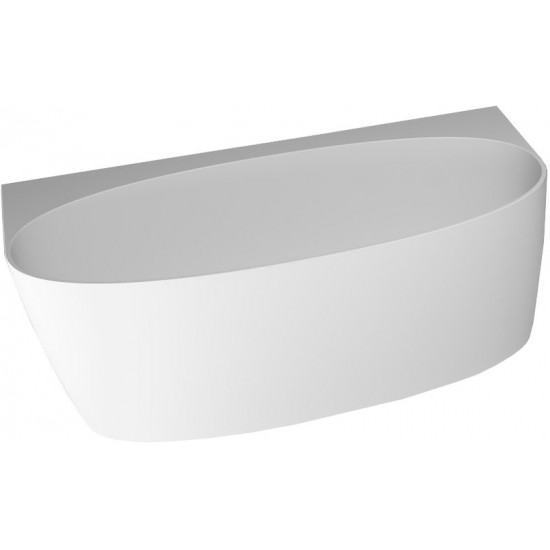 Ванна из литьевого мрамора Aquastone AQS 13 155x80 белый глянец Ванна из литьевого мрамора Aquastone AQS 13 155x80 белый глянец