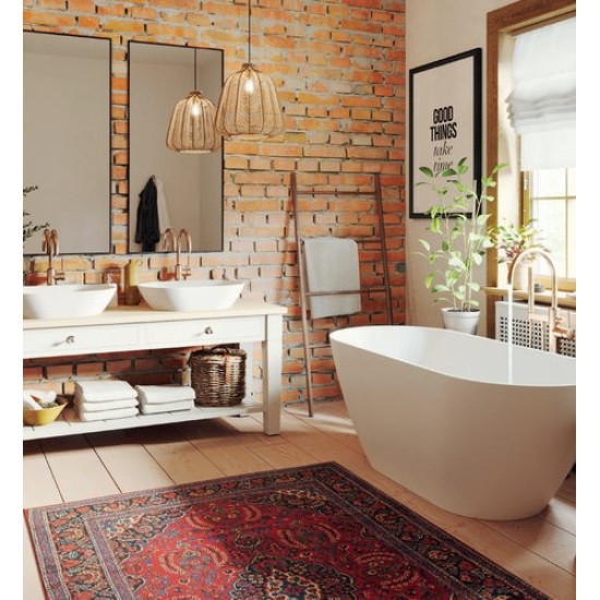 Ванна из литьевого мрамора Fjordd Salma 155x72,5 белый глянец Ванна из литьевого мрамора Fjordd Salma 155x72,5 белый глянец