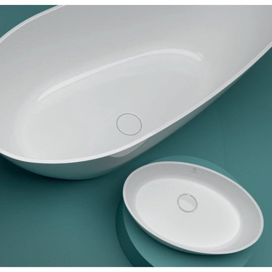 Ванна из литьевого мрамора Fjordd Senja 160x75 белый глянец