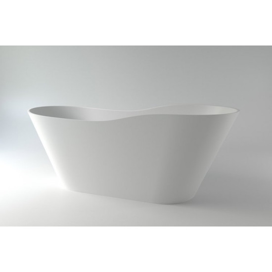 Ванна каменная Holbi Afrodita 161x68 SCW белая матовая