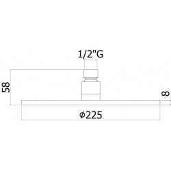 Верхний душ Paffoni Light ZSOF074NO (черный матовый) Верхний душ Paffoni Light ZSOF074NO (черный матовый)