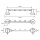 Вешалка с крючками Bemeta Omega 104105112