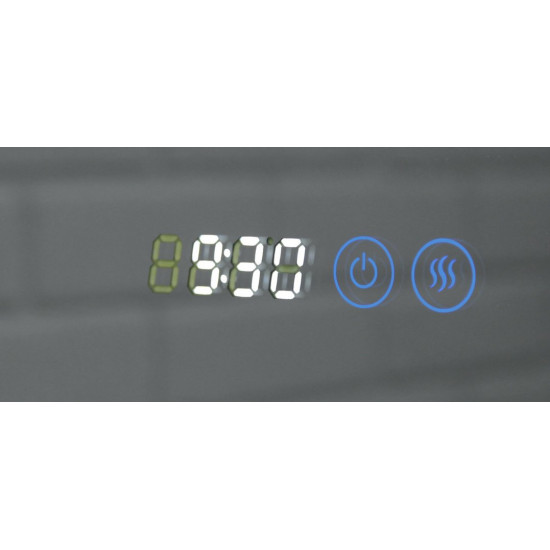 Зеркало Домино Moon 72 White, с подсветкой и подогревом