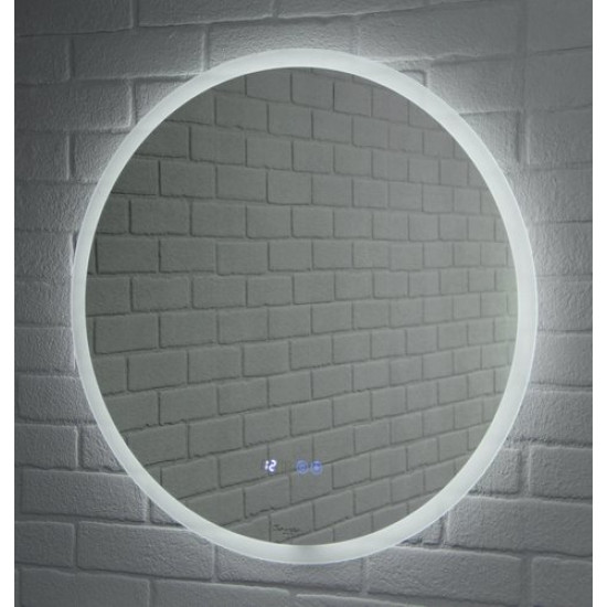 Зеркало Домино Moon 72 White, с подсветкой и подогревом