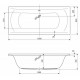Акриловая ванна Cezares Arena ARENA-180-80-45 180x80 белая
