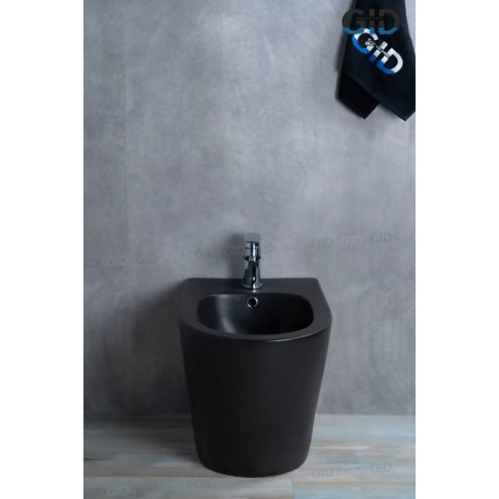 Биде напольное GID BDN-30BM 35,5x53 черный матовый