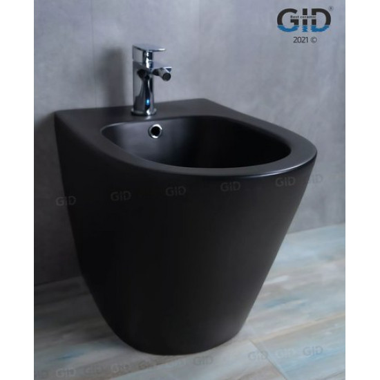 Биде напольное GID BDN-30BM 35,5x53 черный матовый