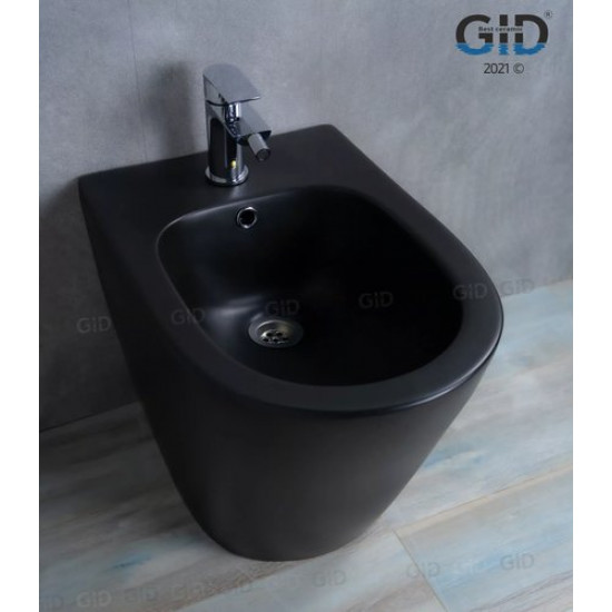 Биде напольное GID BDN-30BM 35,5x53 черный матовый