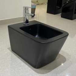 Биде подвесное Ceramalux 5370MB 36x52 черный матовый