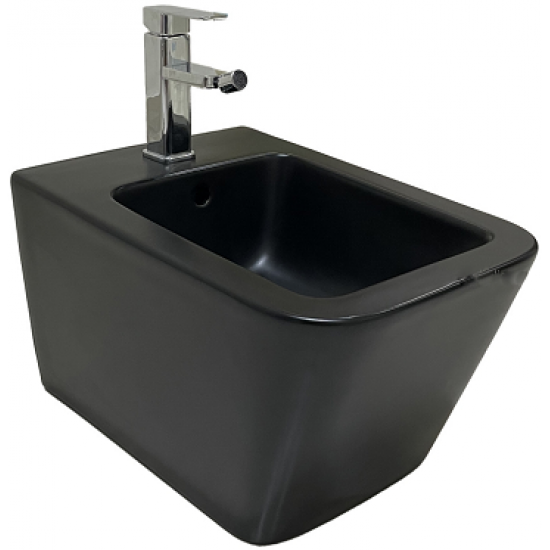 Биде подвесное Ceramalux 5370MB 36x52 черный матовый