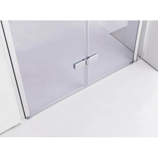 Душевая дверь Pelican SSW01785 85x195 стекла прозрачные, профиль хром