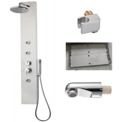 Душевая панель Leroy Silver Pro Spout CB с угловым креплением