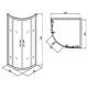 Душевой уголок 80x80 Kolo GEO-6 GKPG80222003