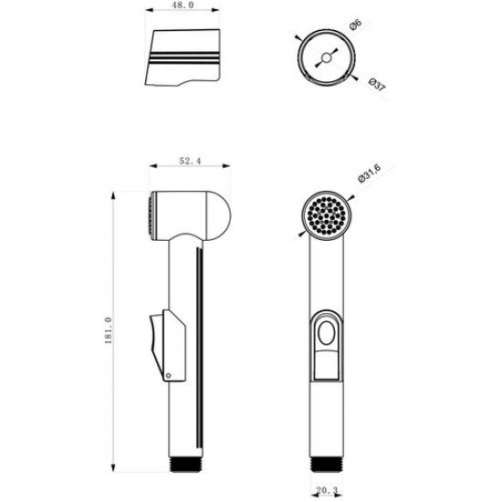 Гигиенический душ Lemark LM8014C хром Гигиенический душ Lemark LM8014C хром