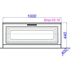 Комод Aqwella Империя 100 белый
