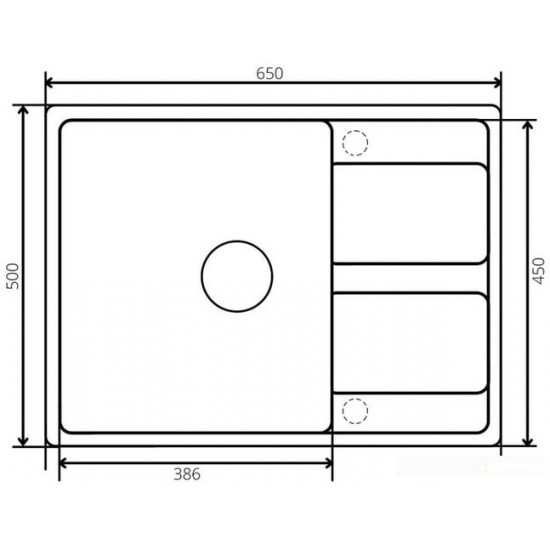 Кухонная мойка ZORG Apollo 65x50 слоновая кость