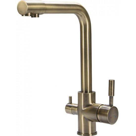 Смеситель для кухни Maxonor MN4352-4 с подключением для фильтра бронза Смеситель для кухни Maxonor MN4352-4 с подключением для фильтра бронза