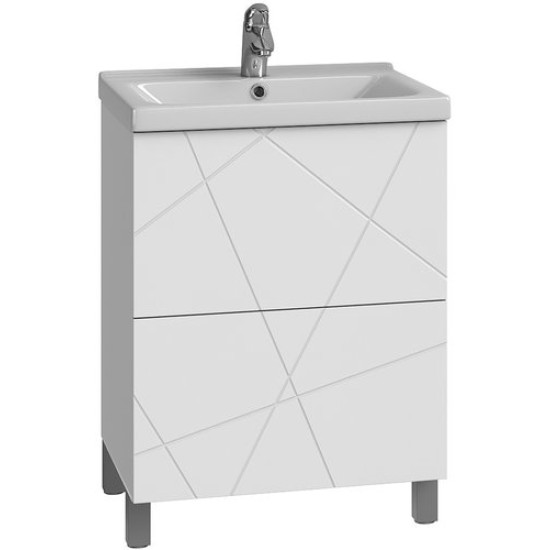 Тумба Vigo Geometry 500-0-2 под умывальник Фостер, белый глянец Тумба Vigo Geometry 500-0-2 под умывальник Фостер, белый глянец
