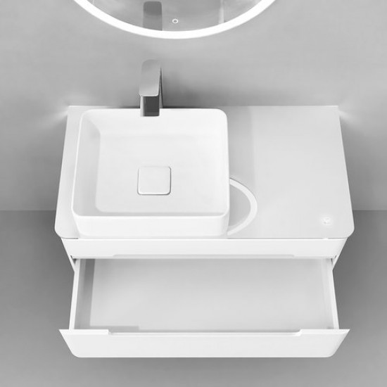 Тумба под умывальник Jorno Shine 90 белая