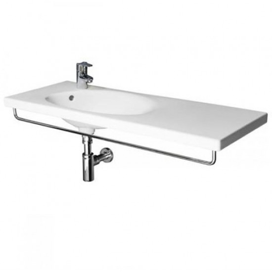 Умывальник Jika Tigo 8122170001051+0510OT25K7 100x38,5 с сифоном, белый