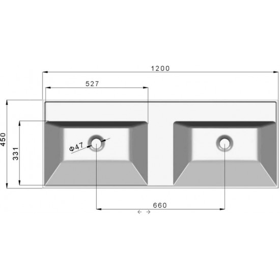 Умывальник Madera Classica 120 120x45